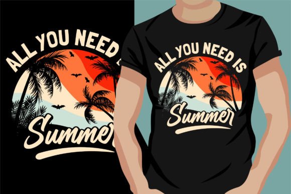 Catch the Wave: Crafting the Perfect Summer Beach T-Shirt Design