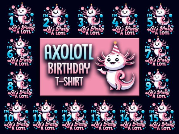 Celebrate in Style: The Ultimate Axolotl Birthday Design Bundle