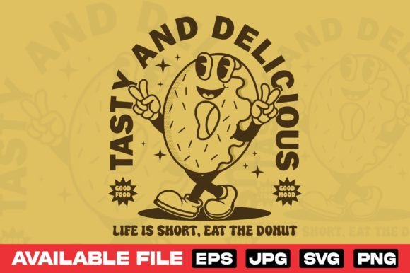Donut Character Cartoon T Shirt Design: A Sweet Streetwear Staple