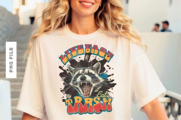 Live Fast Eat Trash: The Ultimate T-Shirt Design for Bold Brands