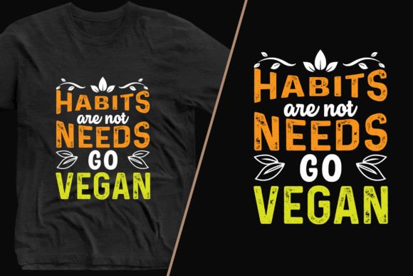 Make a Statement: The Go Vegan Trendy T-Shirt Design