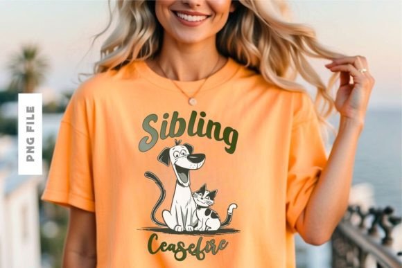 Sibling Ceasefire T-shirt Design: A Ready-to-Print Asset for Your Brand