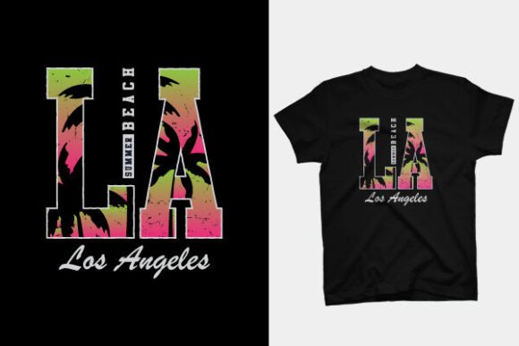 T-Shirt Design - Los Angeles: Your Go-To for Streetwear Graphics