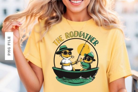 The Rodfather T-Shirt Design: A Tribute to Grit and Style