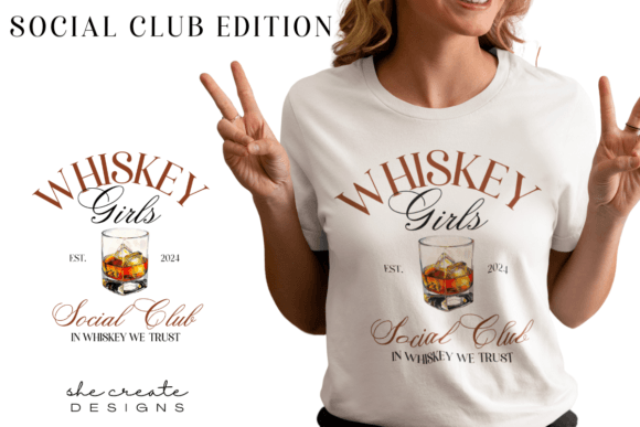 Whiskey Social Club Design PNG: A Timeless Asset for Branding
